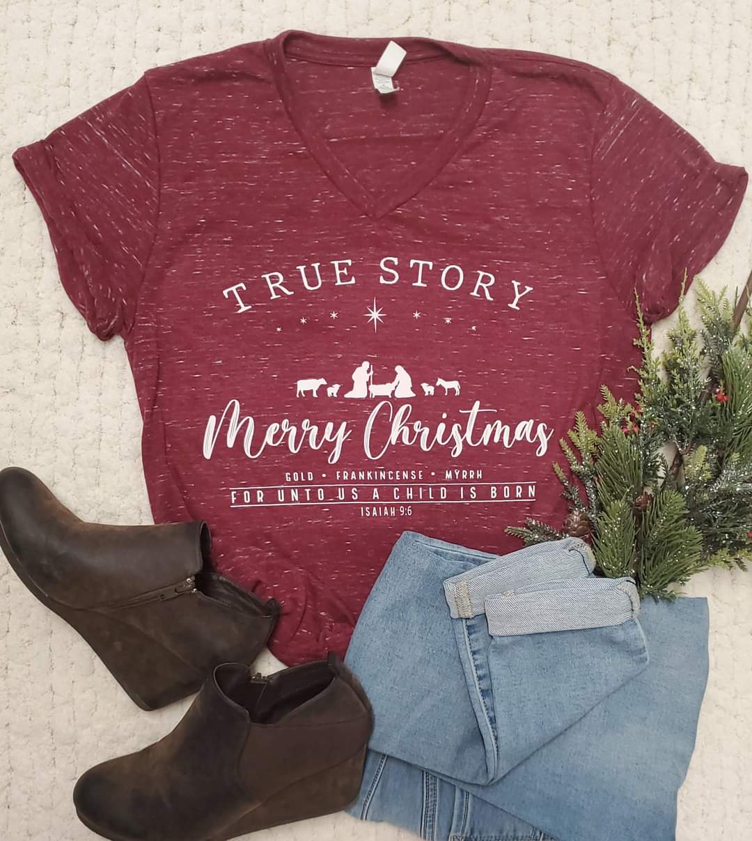 Merry Christmas (v-neck)